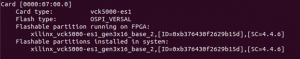 xbmgmt command for VCK5000